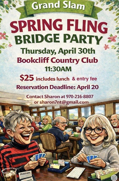 Join us for the Spring Bridge Party