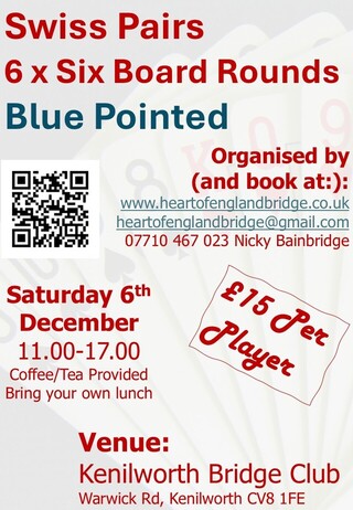 Swiss Pairs Booking Open!