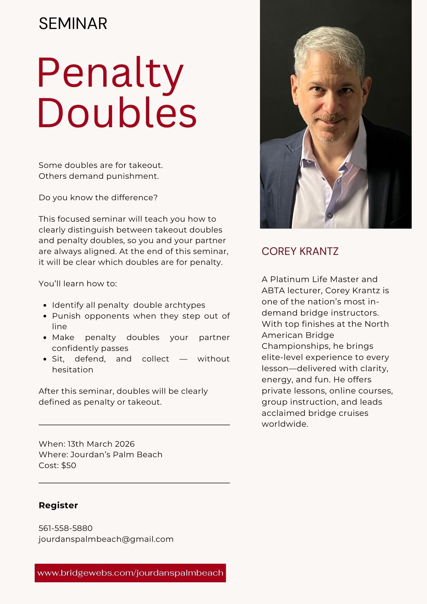 Corey Krantz -- Friday, March 13, 2026