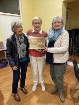 Memorial Prize Winners October 2023 Mary Freeman and Maureen Doody with President Nessa Dunlea