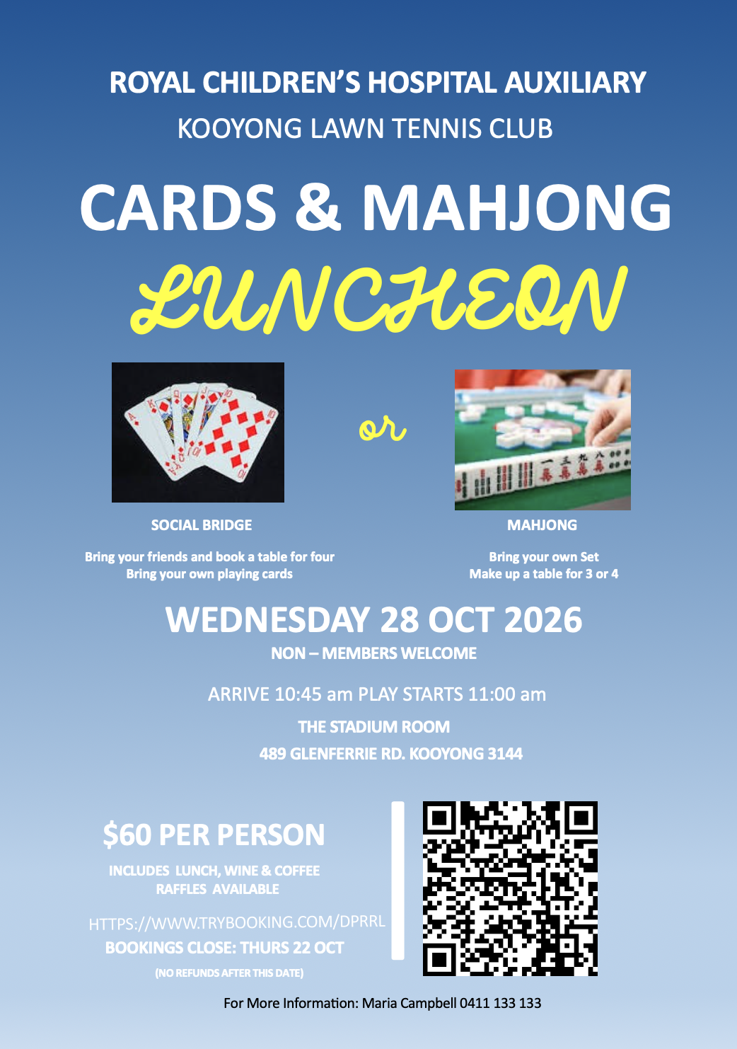 Cards & Mahjong Luncheon