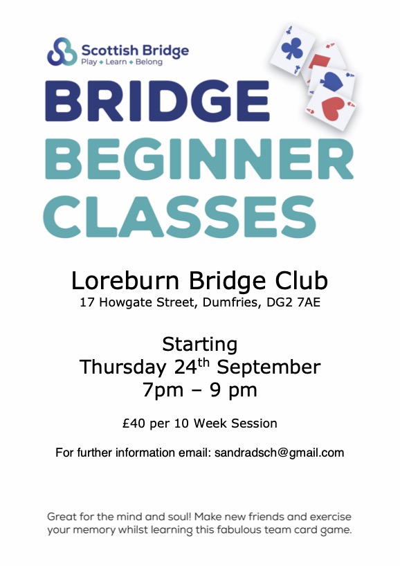 Beginners Classes start soon
