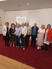 Winners of Novice Section in Cunningham League 2026.Congratulations to Noreen,Catherine,Niall,Eamon,Patricia and Breda on winning Novice Section of Cunningham League 2026.Pictured here with Yvonne Dalton President of Mid Leinster Region and Kathleen McCorry Rep from Cunninghams