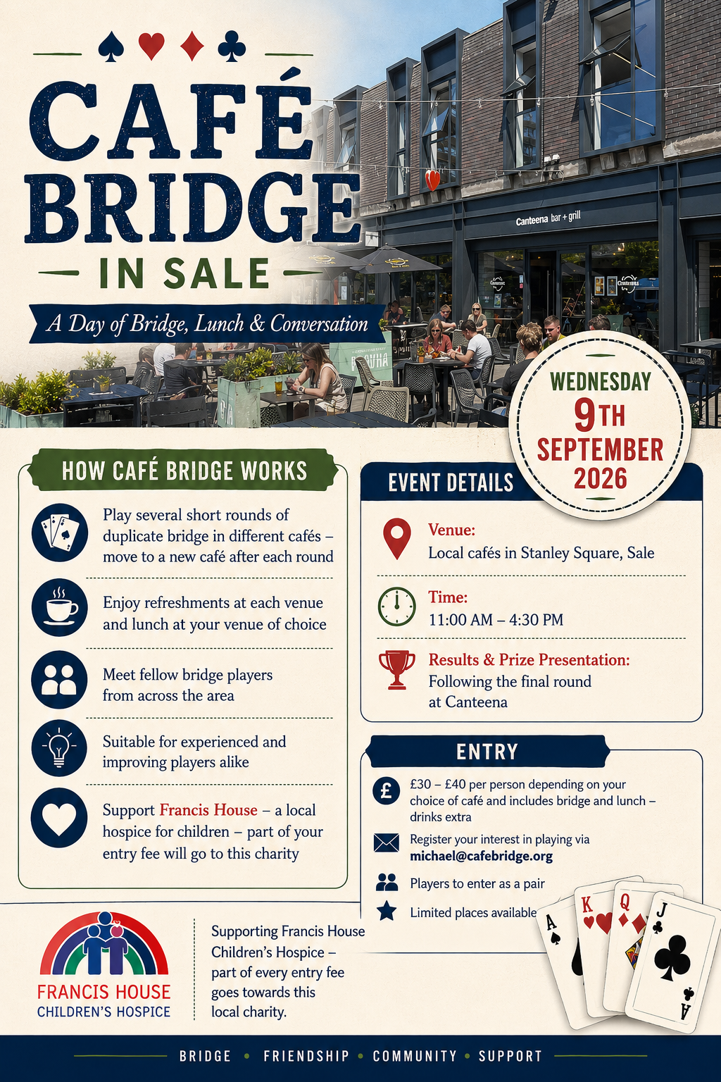 Cafe Bridge Wednesday 9th September