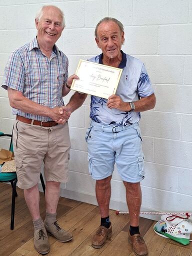 Rodney receiving Life Membership
