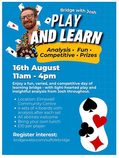 Play & Learn Bridge Day with Josh