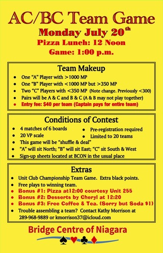 Only at BCON! AC/BC Team Game! Monday July 20