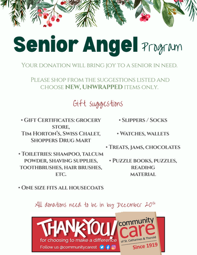 Poster xmassenior angel poster 85 x 11 in