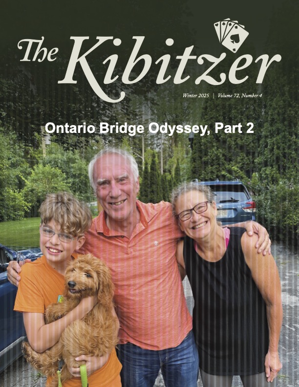 The Kibitzer, Ontario's Bridge Newsletter