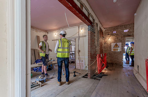 New entrance to front room - 2 August