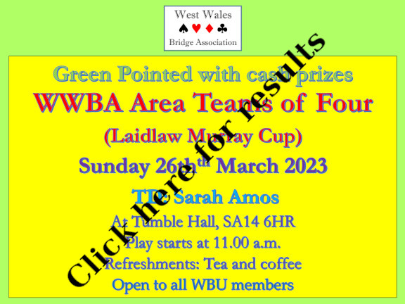 Laidlaw Murray Cup - Sunday 26th March 2023