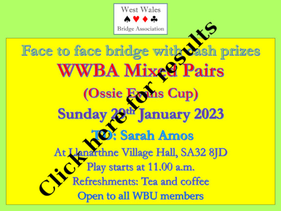 Ossie Evans Cup (Mixed Pairs)