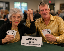 Winners 2026 NSW Open Pairs Qualification