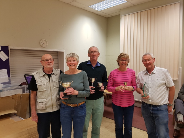 Retford Bridge Club Trophy Winners - 2018
