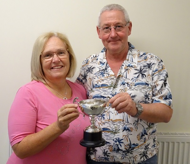 Roger and Jane with the Hopkinson Cup 2022