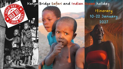 January 2027 - Safari and Indian Ocean Bridge holiday