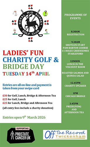 Ladies' Charity Golf & Bridge Day