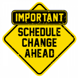 Changes to Games on Sept. 21, 22, & 25