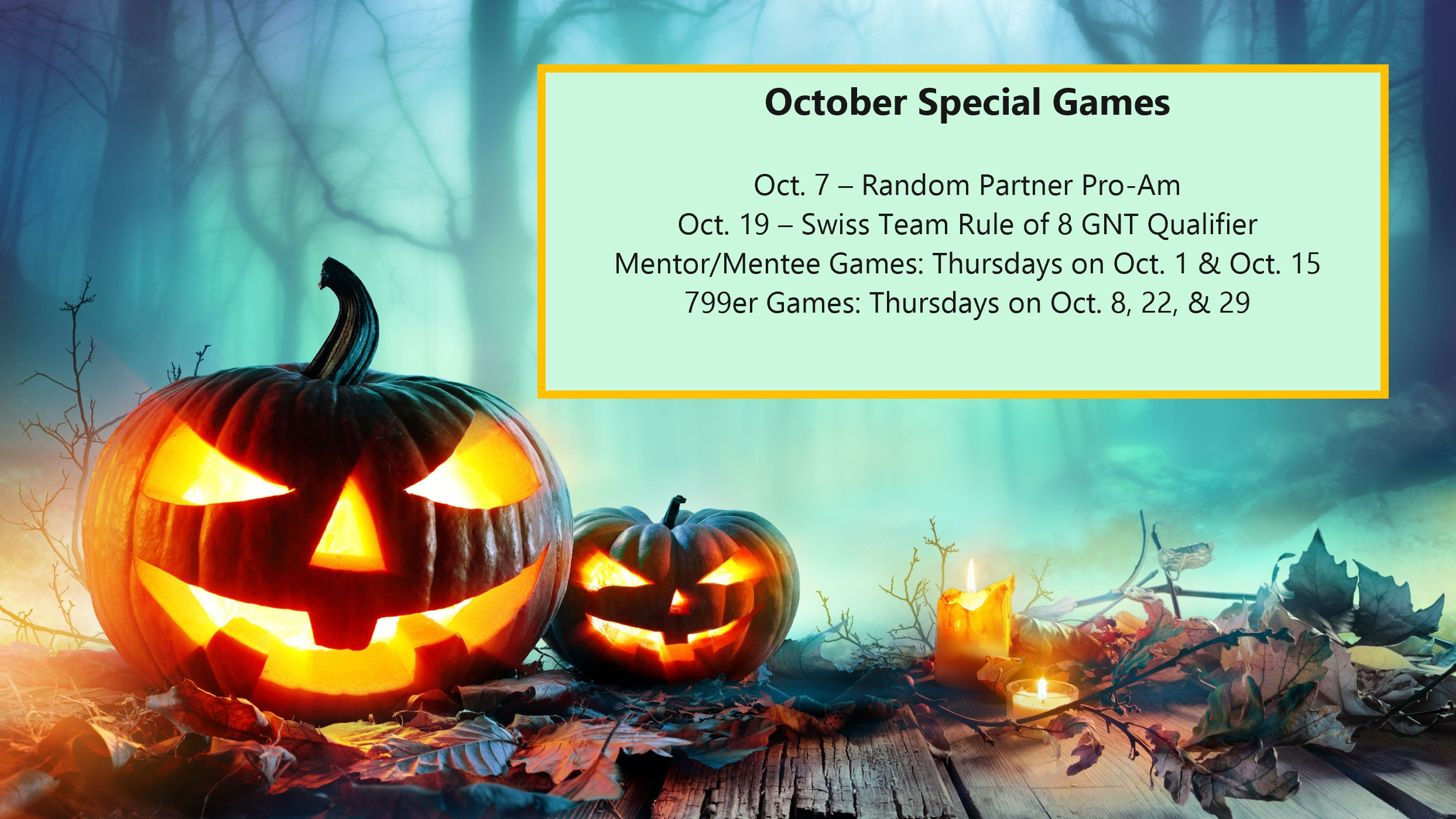 October Special Games!