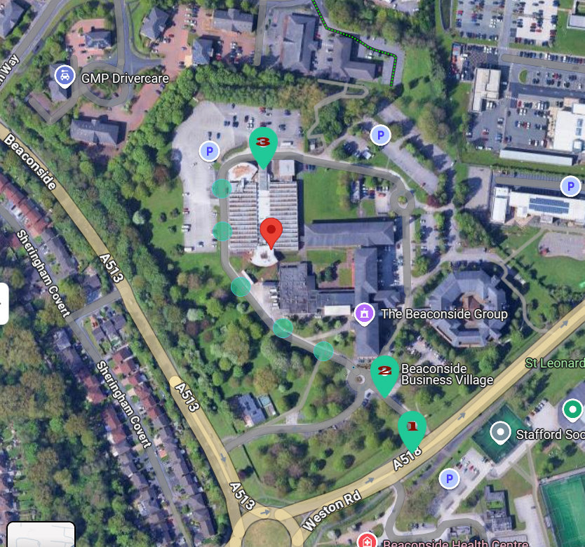 Conference Centre Site Showing Route jpg