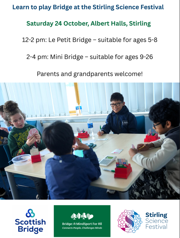 Learn to Play Bridge at the Stirling Science Festival - 24 October