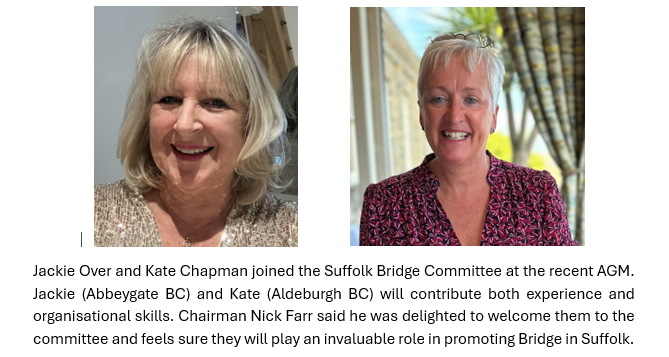 Jackie and Kate join the Suffolk Bridge Committee