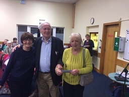 Joe Moran with Ann Hogan and Toni Pelosi