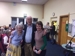 Joe Moran with Jennifer Cullen and Rita Callaly