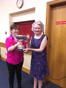 Jennifer Cullen winner of the Kenny Cup with her partner Niall OSullivan