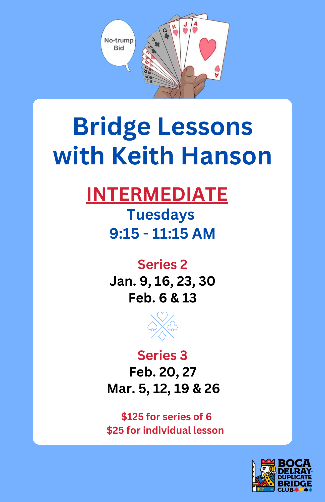 Bridge Lessons with Keith Hanson