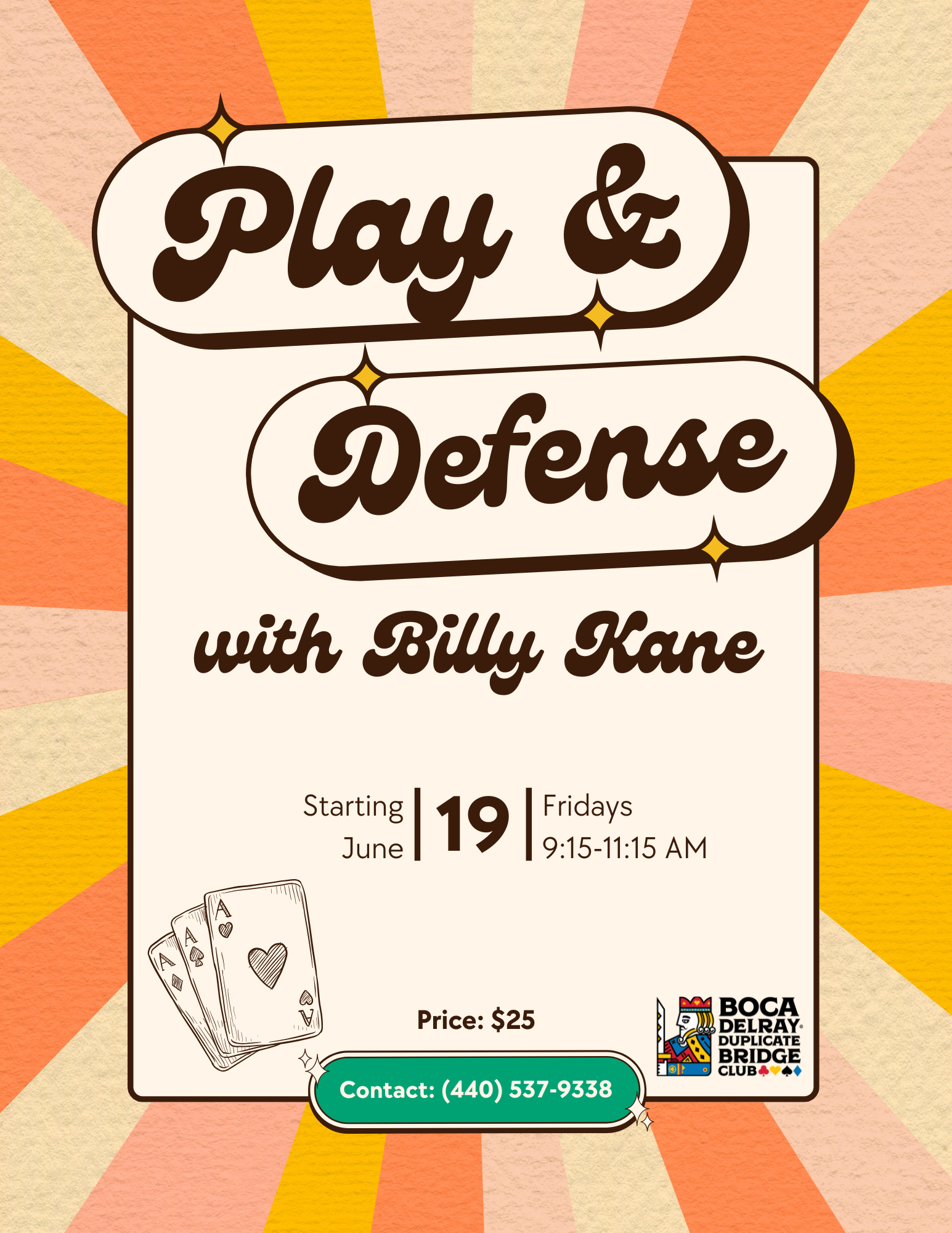 Play & Defense with Billy Kane