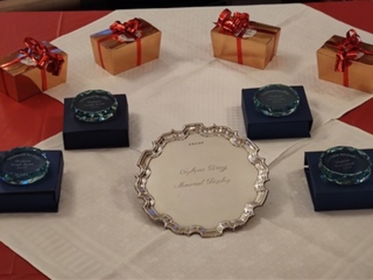 Awards to be presented at our Christmas Social event