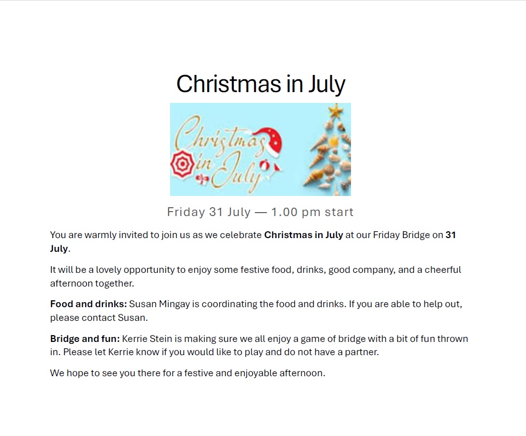 Christmas inJuly
