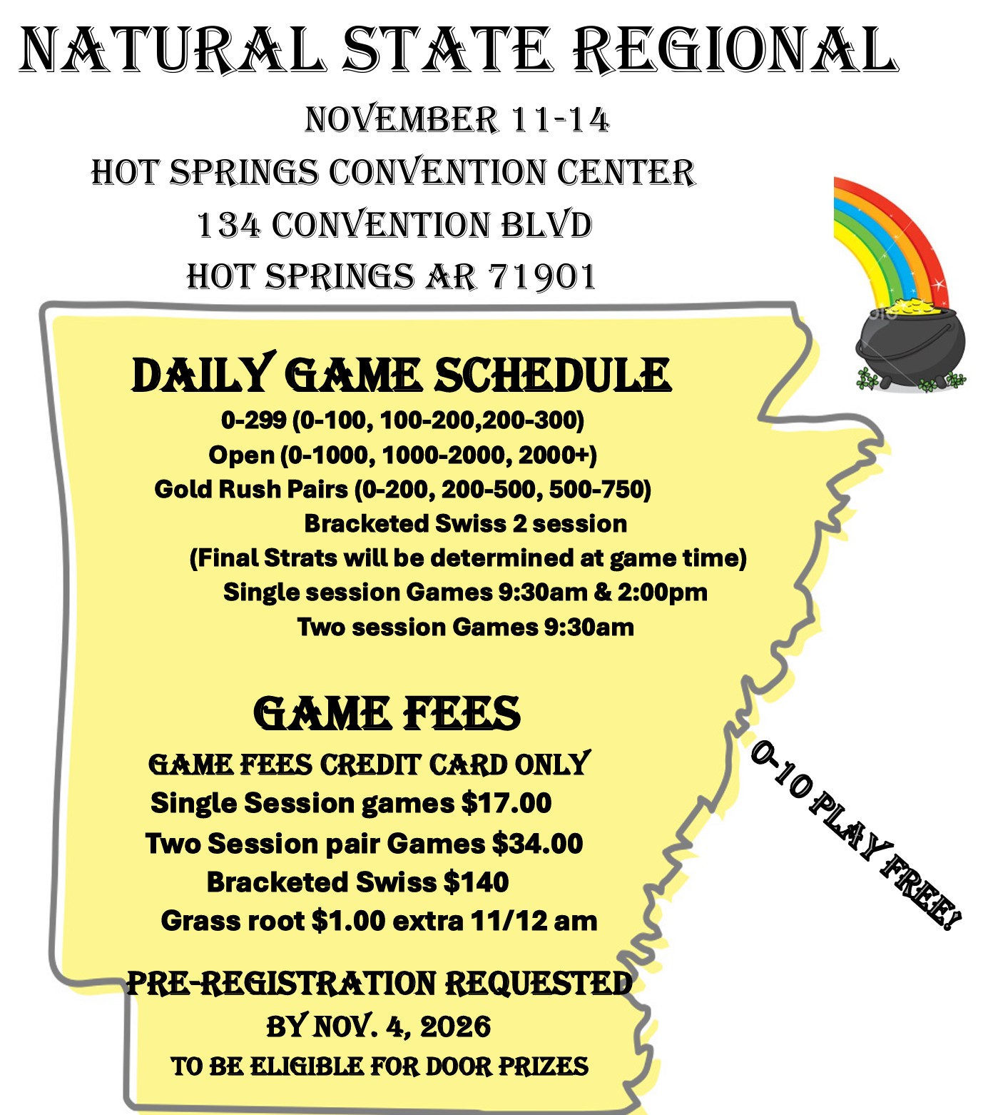 Natural State Tournament Flyer