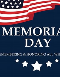 Monday the 25th is Memorial Day Celebration Lunch and Bridge Games