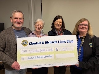 Donations from Vernon Charity Night 2026