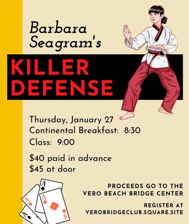Barbara Seagram's Seminar is tomorrow!