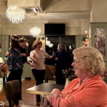 Enjoying the craic at the National Pairs finals