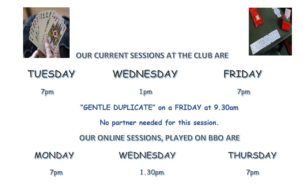 Wetherby Bridge Club Playing Sessions