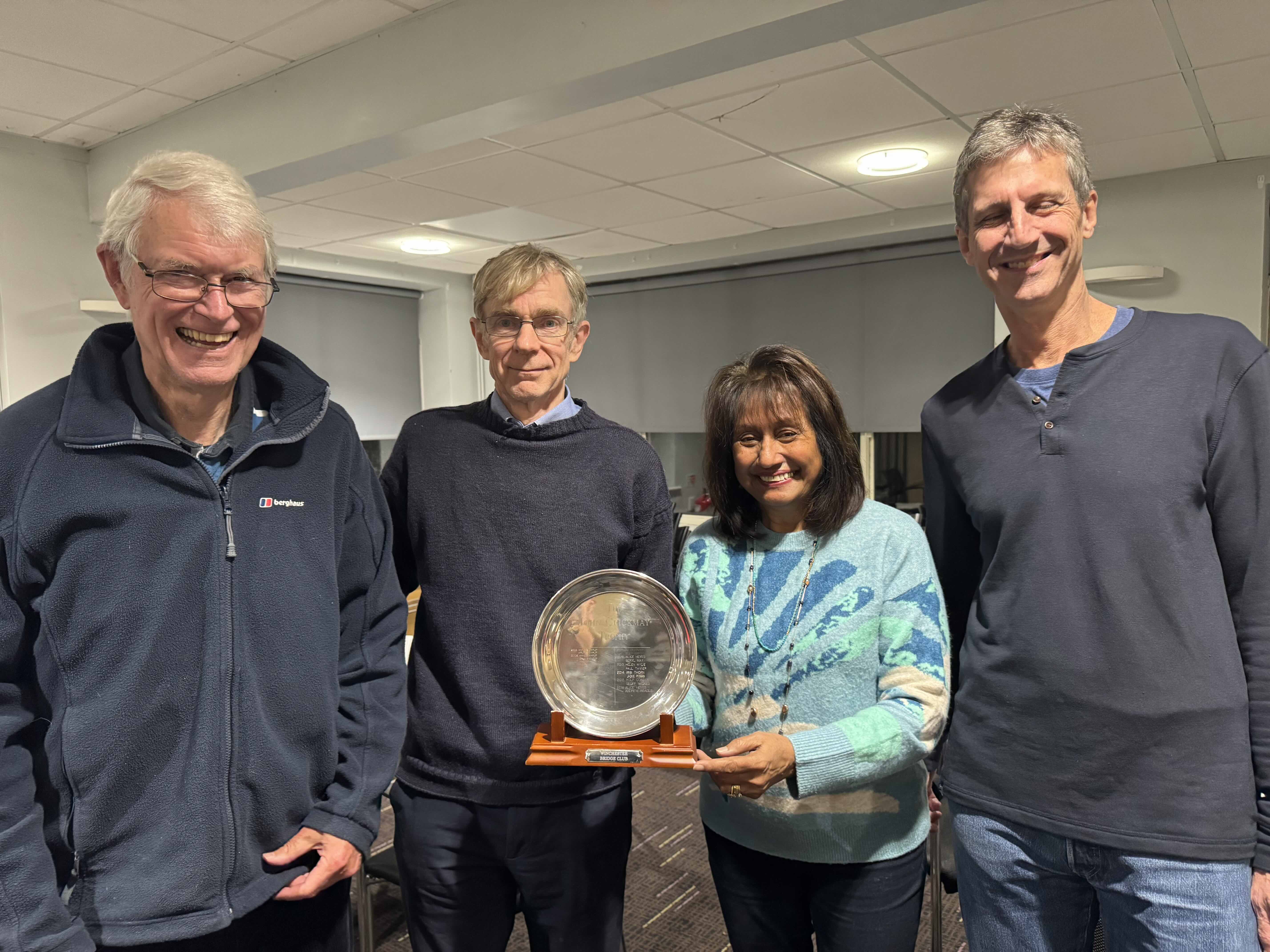 Congratulations to the winners of the John Crickmay Salver in Thursday teams