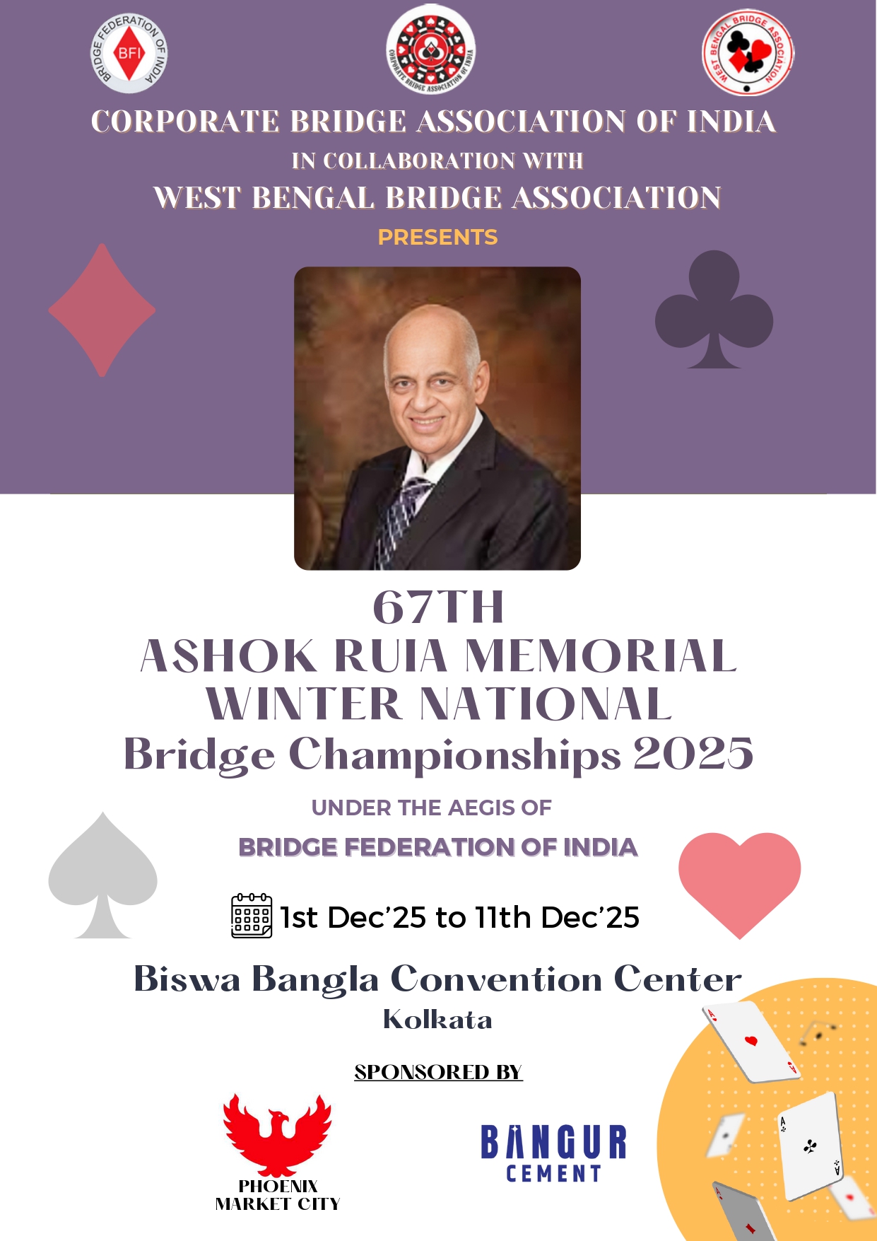 67th Ashok RUIA Winter Nationals, Kolkata