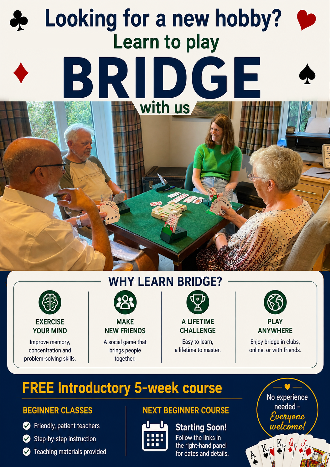 LEARN BRIDGE WITH US